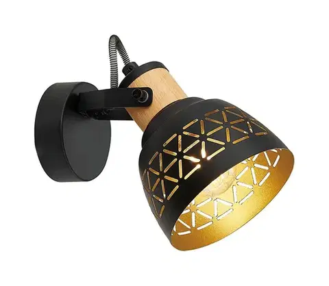 Svietidlá Prezent  - Bodové svietidlo MESCALA 1xE14/40W/230V čierna 