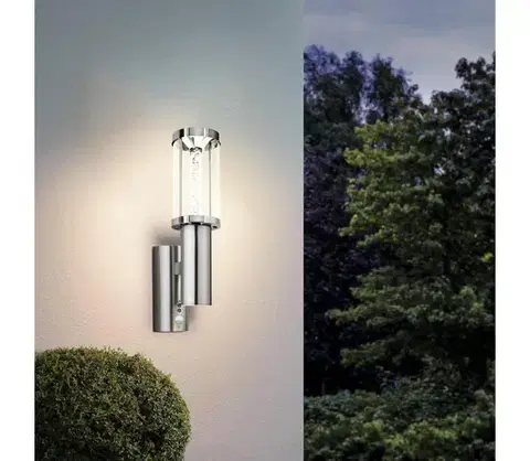 Záhradné lampy Eglo 94128 - LED vonkajšie osvetlenie s čidlom TRONO STICK 1xGU10/3W + LED/3,7W IP44 94128