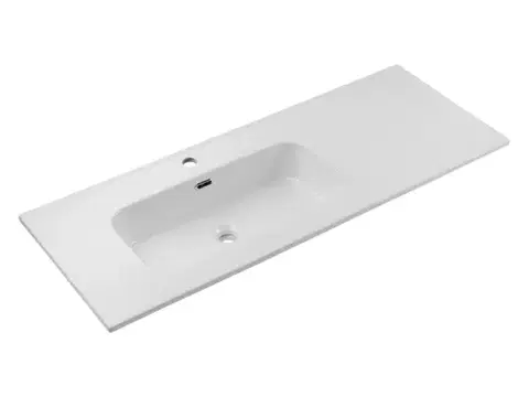 Umývadlá ArtCom Keramické umývadlo GO2 120 L | biely lesk 120 cm
