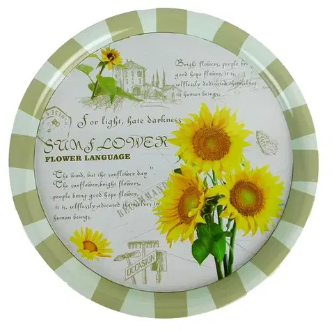 Podnosy a tácky MAKRO - Podnos dekoračný levanduľa 40x40cm rôzne dekory
