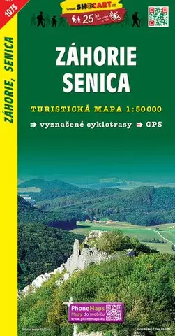 Voda, lyže, cyklo Záhorie, Senica TM 1073 1:50 tis - Kolektív autorov