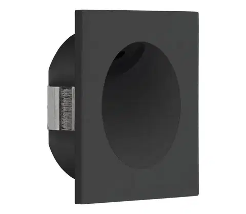 LED osvetlenie Eglo 900251 - LED Schodiskové svietidlo ZARATE LED/2W/230V 3000K čierna 900251