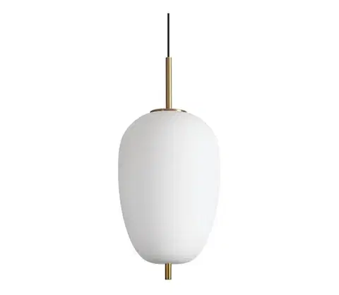 Svietidlá Ideal Lux - LED Luster na lanku UMILE LED/20W/230V pr. 27 cm CRI 90 mosadz/biela 314945