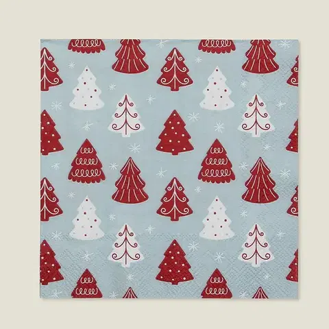 Stojany a držiaky na servítky Vianočné obrúsky Winter Trees II 16x16 cm