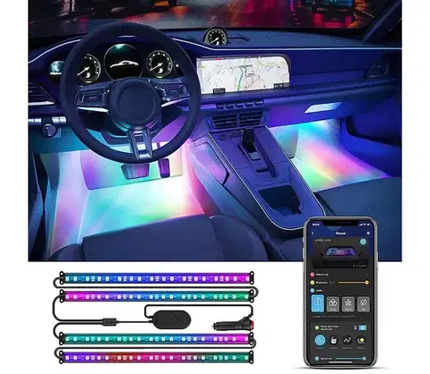 LED osvětlení Govee - Smart LED pásiky do auta - RGBIC H70900D2