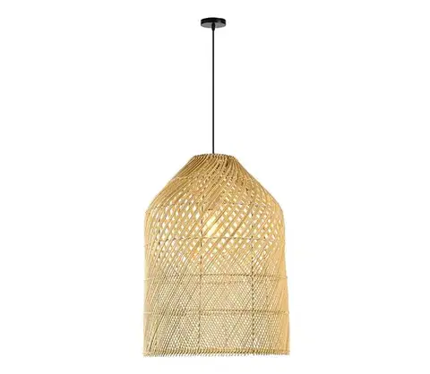Svietidlá  08259L - Luster na lanku PELO 1xE27/40W/230V pr. 35 cm ratan 08259L