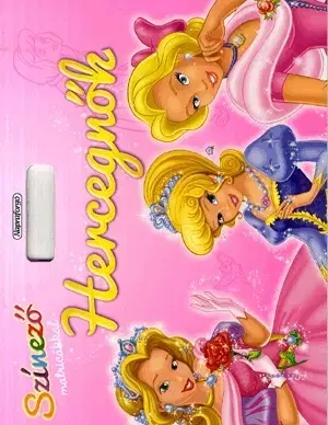 Leporelá, krabičky, puzzle knihy Színező matricákkal - Hercegnők