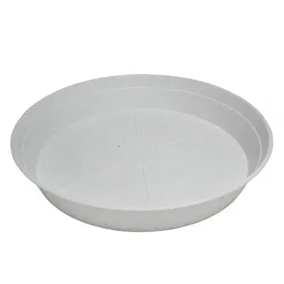 Kvetináče a truhlíky Kinekus Miska pod kvetináč, plastová, priemer 23,5cm, biela, K41