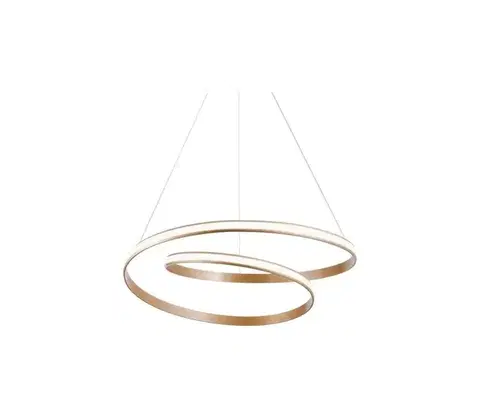 Svietidlá Redo 01-1891 - stmievateľný LED luster na lanku TORSION LED/35W/230V pr. 75 cm bronzový 01-1891