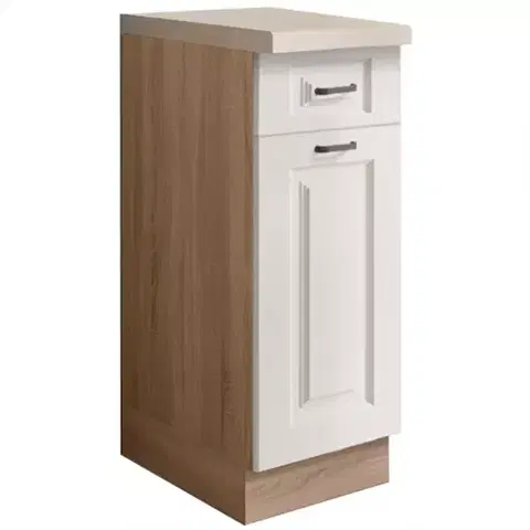 Kuchynské skrinky stojace Kuchynská skrinka Smart 1D Sonoma/biely Mat
