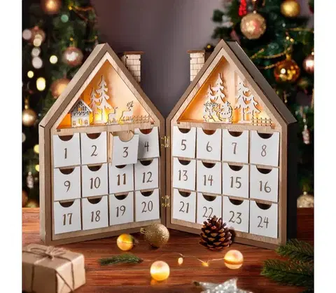 Vianočné dekorácie BRILAGI - LED Vianočná dekorácia LED/2xAAA adventný kalendár 1v286-OEM1