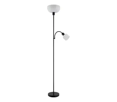 Lampy Globo 59947B - Stojacia lampa HINTON 1xE27/40W/230V + 1xE14/25W 59947B