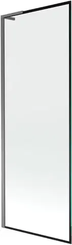 Sprchové dvere MEXEN/S - Next L vaňová zástena FIX 70 x 150, čierna vzor, grafit metal 895-070-000-03-70-95