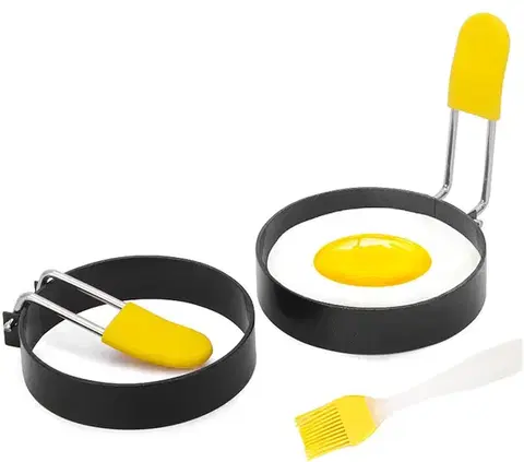Kuchynské formičky MAKRO - Forma na volské oko 2ks s maslovačkou