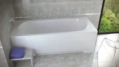Vane BESCO - Obdĺžniková vaňa Vindobona - Rozmer vane - 170 × 70 cm OLVVIN17 + OLVPINOZ