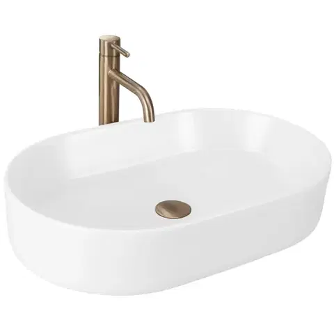 Umývadlá REA - Umývadlo na dosku NADIA 60 WHITE MATT REA-U9657