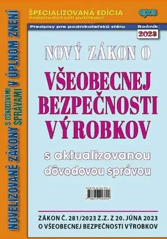 Zákony, zbierky zákonov Nový zákon o všeobecnej bezpečnosti výrobkov 13/2023