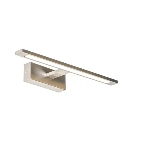 Nástenné osvetlenie Oceľová nástenná lampa 41,5 cm vrátane LED IP44 - Jerre