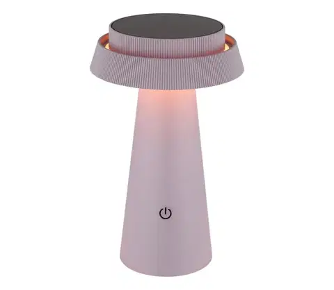 Lampy Globo 36624P - LED Stmievateľná solárna dotyková lampa LED/4W/3,7W IP54 ružová 36624P