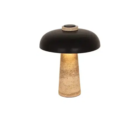 Lampy Viokef Lighting Stolná lampa LORA 3xG9/40W/230V čierna/béžová 4337400