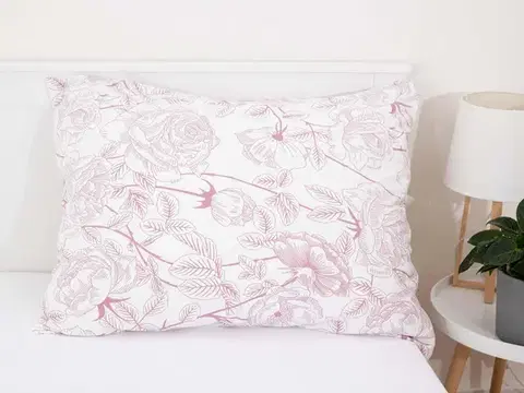 Obliečky MKLozkoviny.sk Obliečka Mako jersey 70×90 cm – Emilia staroružová-  -