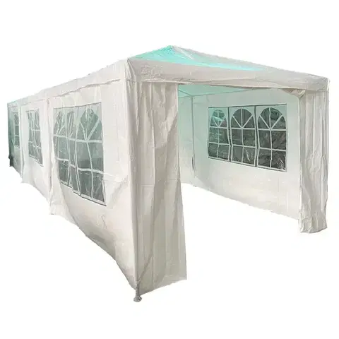 Záhradné pavilóny a stany Záhradný pavilón 3x9x2,7 m biela