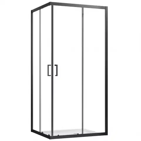Sprchové kúty 80x80 Sprchový kút štvorcový Mika 80x80x190 black