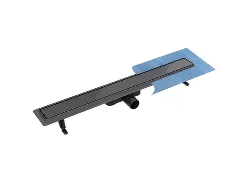 Sprchovacie kúty BESCO - Odtokový žľab VIRGO DUO GRAFIT - Rozmer A - 70 cm ZLOL70VGR