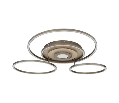 Svietidlá Globo 67824-60G - LED stmievateľné stropné svietidlo MILES 60W/230V 80,8x99,2 cm hnedá+DO 67824-60G