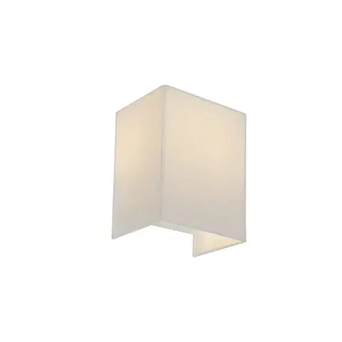 Nástenné osvetlenie Moderná nástenná lampa juta biela - Vete