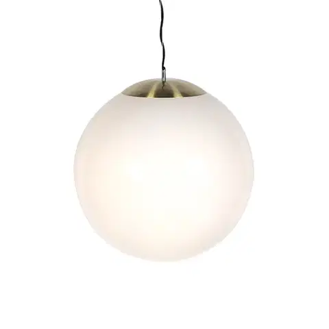 Závesné svietidlá Inteligentné škandinávske závesné svietidlo zlaté s opálovým sklom 50 cm vrátane WiFi A60 - Ball 50