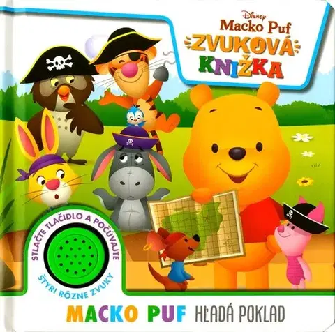 Leporelá, krabičky, puzzle knihy Macko Puf: Macko Puf hľadá poklad - Zvuková knižka
