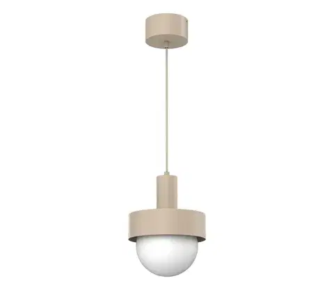 Svietidlá  Závesný luster na lanku CANAN 1xE27/15W/230V pr. 20 cm béžová 4016