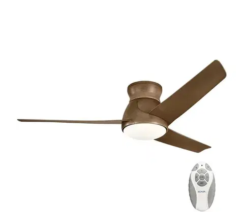 Ventilátory Elstead Kichler KLF-ERIS-60-WN- LED Stmievateľný stropný látor ERIS 10W/230V IP44+DO KLF-ERIS-60-WN