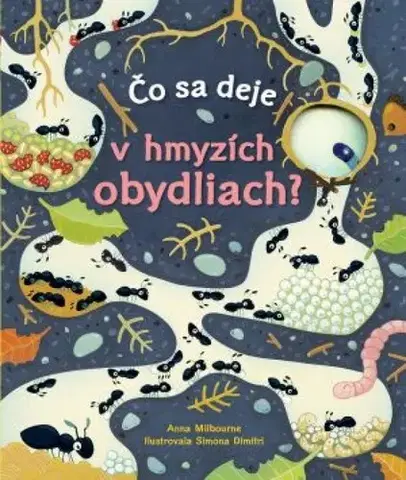 Leporelá, krabičky, puzzle knihy Čo sa deje v hmyzích obydliach? - Anna Milbourne,Simona Dimitri