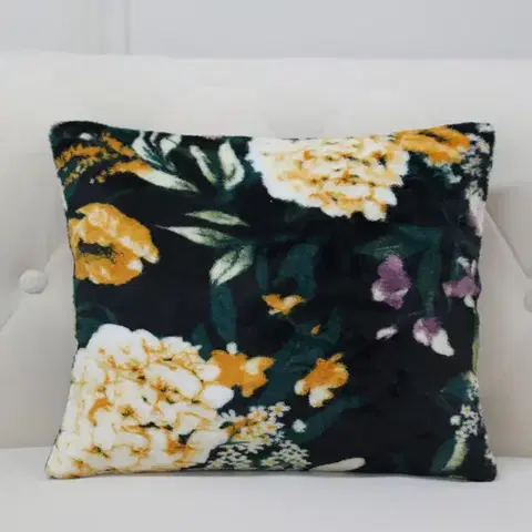 Dekoračné obliečky Obliečka na vankúš Ruža 40x40 cm tmavomodrá