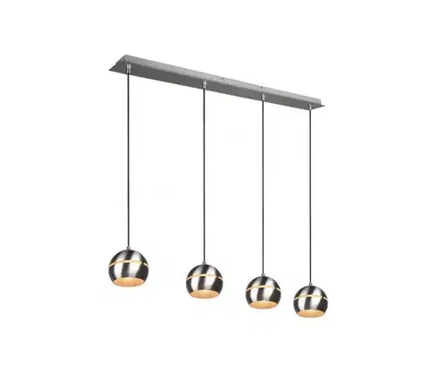 Svietidlá Trio - Luster na lanku FLETCHER 4xE14/40W/230V matný chróm 313300407
