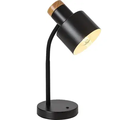 Lampy Rabalux 74096 - Stolová lampa PASTRO 1xE27/20W/230V čierna 74096