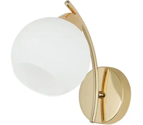 Svietidlá  Nástenná lampa AMOS 1xE27/40W/230V zlatá 21-38593