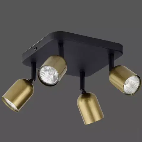 Lampy do obývačky Luster Top black/gold 3307 LS4