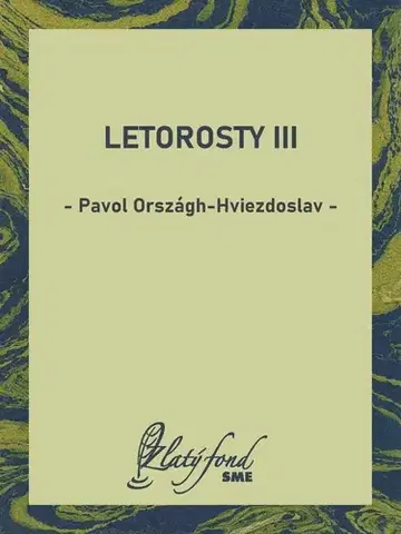 Romantická beletria Letorosty III - Pavol Országh-Hviezdoslav