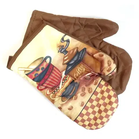 Bytový textil Kuchynské rukavice coffe sada 2 ks, magnet/0648 68052