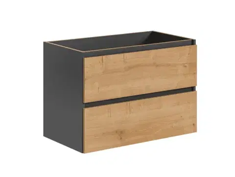 Skrinky do kúpeľne ArtCom Skrinka pod umývadlo MONAKO Grey Oak 821 | 80 cm