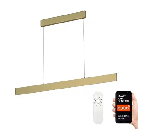 Svietidlá  Neo 07128L-LED Stmievateľný luster LISTON zlatá LED/18W/230V ZigBee +DO Tuya 07128L