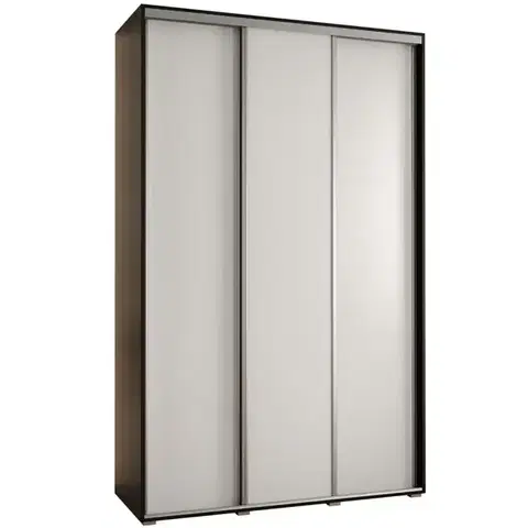Šatníkové skrine Skriňa 45 Canaris 1 160 čierna/biela/silver