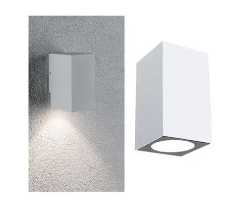 Svietidlá Paulmann 94329 - LED/3,8W IP44 Vonkajšie nástenné svietidlo FLAME 230V biela 94329