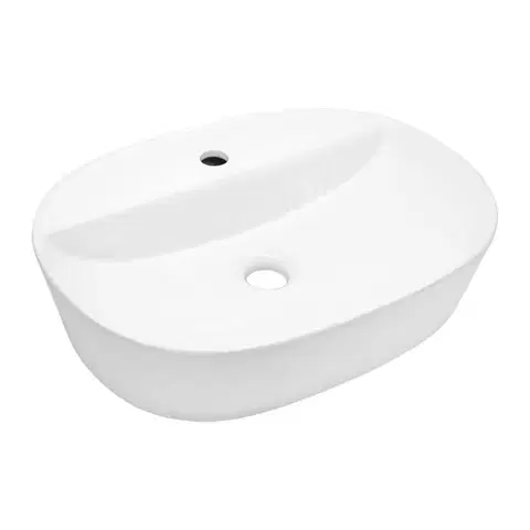 Umývadlá Mereo Umývadlo na dosku s prepadom, Lota, 500x380x150 mm, oválne, keramické UC503815
