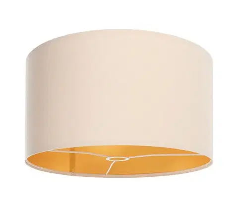 Predlžovacie káble  Tienidlo univerzálne STANDART E27 pr. 45 cm krémová/zlatá D-010-034-45/25-SH