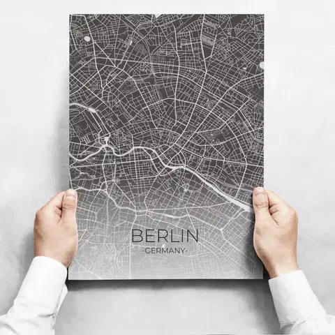 Moderné obrazy Obrazy na stenu - Map Of Berlin II
