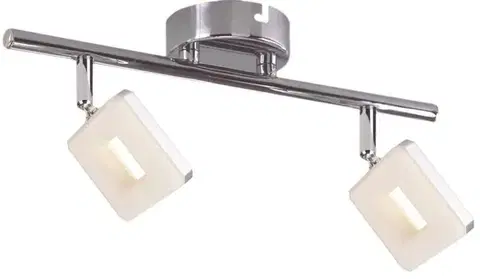 Nástenné svetlá Nástenná lampa s LED pásikom 2X5W chróm CYNTHIA